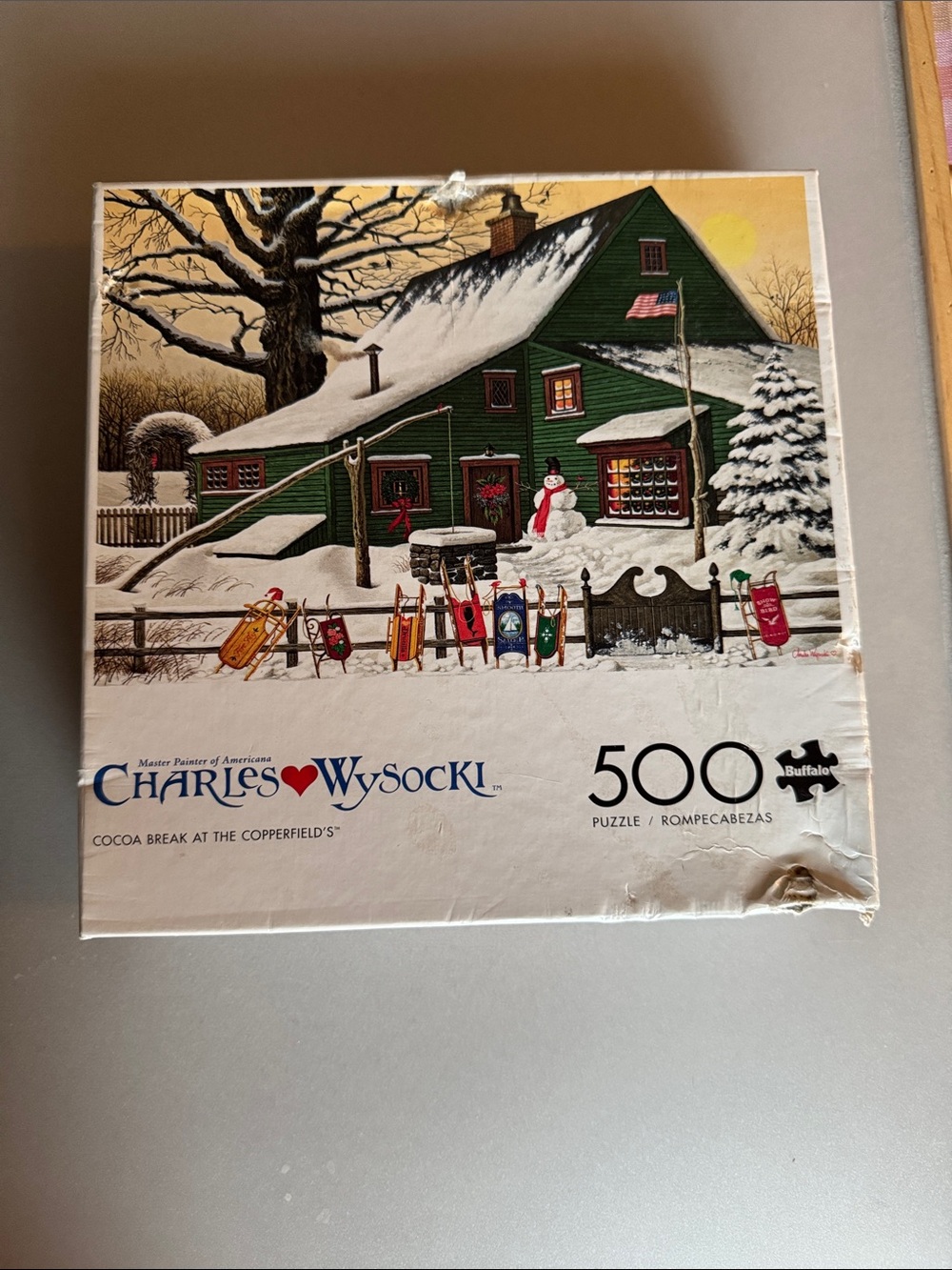 Charles Wysocki “Cocoa Break at the Copperfield’s” 500 jigsaw puzzle